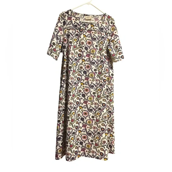 Mata Traders Midi Cotton Twyla Dress Fuchsia Suzani Size M - Picture 4 of 9